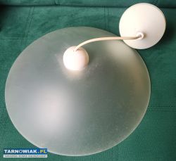 Retro wisząca lampa ze szklanym matowym kloszem - Obrazek 1