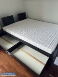 Łóżko drewno + materac 200x160 - Obrazek 2