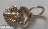 Stary srebrny wisiorek rak - Obrazek 1