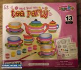 Porcelanowy zestaw herbaciany do malowania - Obrazek 1