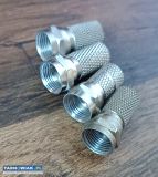 Łącznik złącze antenowe F beczka wtyk - Obrazek 4