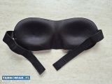 Opaska na oczy do spania 3D, satynowa, regulowana - Obrazek 3