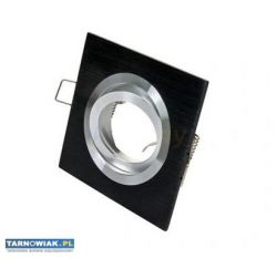 Oprawa halogenowa aluminium kwadratowa czarna - Obrazek 2