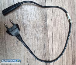 Kabel zasilający sieciowy ósemka 50cm 25A - Obrazek 1