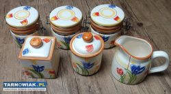 Zestaw ceramicznych kamionkowych pojemników - Obrazek 1