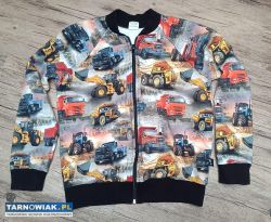 Bluza chłopięca Maszyny budowlane ciężarówki 146 - Obrazek 1
