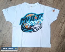 Koszulka Multi sport  biała 134 140 - Obrazek 1
