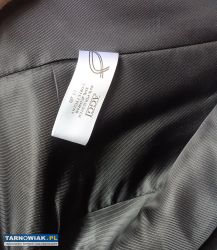 AGGI czarny długi płaszcz damski 36 - Obrazek 3