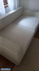 Sofa kremowa rozkładana - Obrazek 4