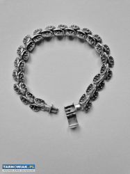 Bransoletka damska srebro 925,    waga 24g - Obrazek 2