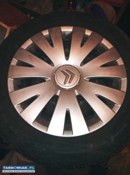 Felgi stalowe 15 opony z kołpakami ciroen 4 srub - Obrazek 1