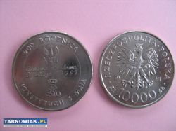 Moneta 10000zł z 1991r."200 roczn konst 3 maj - Obrazek 1