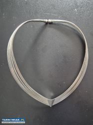 Choker, naszyjnik z cienkich drucików wys. 16,5cm - Obrazek 1