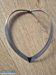 Choker, naszyjnik z cienkich drucików wys. 16,5cm - Obrazek 3