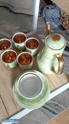 zestaw kawowy  z chodzieży pozłacany - Obrazek 2