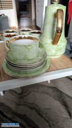 zestaw kawowy  z chodzieży pozłacany - Obrazek 3