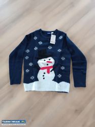 Świąteczny sweterek nowy 122/128 - Obrazek 1