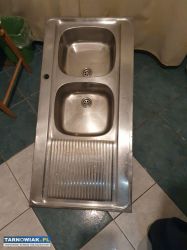 Zlew dwukomorowy metalowy - Obrazek 1