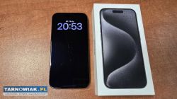 iPhone 15 Pro 128GB czarny, stan db - Obrazek 3
