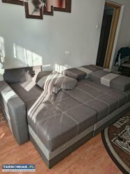 Sprzedam narożnik z dwoma pufami - Obrazek 2