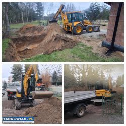 Koparka minikoparka koparko-ładowarka - Obrazek 1