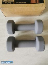 Hantle, hantelki, ciężarki 2x1,5kg Spokey nowe - Obrazek 2