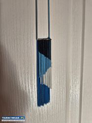 Naszyjnik z niebieskich łańcuszków  dł 55cm  nowy - Obrazek 2