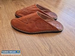 Skórzane berberyjskie pantofle  zrobione w Tunezji - Obrazek 1