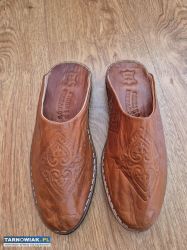 Skórzane berberyjskie pantofle  zrobione w Tunezji - Obrazek 2