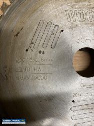 Dewalt tarcza tnąca 216 mm - Obrazek 2