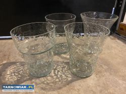 Osłonki doniczki szklane 4szt - Obrazek 2