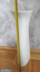Umywalka 44 cm z postumentem (noga) - stan bdb - Obrazek 4