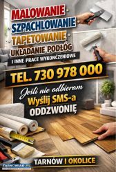 Malowanie szpachlowanie tapety kamień dekoracyjny - Obrazek 1