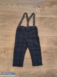 Spodnie eleganckie na szelkach, dziecko 12 mc - Obrazek 1