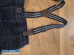 Spodnie eleganckie na szelkach, dziecko 12 mc - Obrazek 2