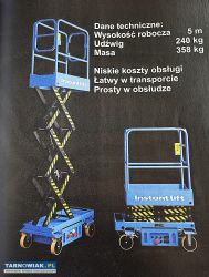 Podnośnik nożycowy / podest Instant Lift MM-J2430 - Obrazek 1