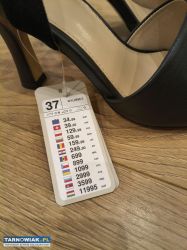 Sandały czarne - nowe z metką rozm. 37 - Obrazek 1