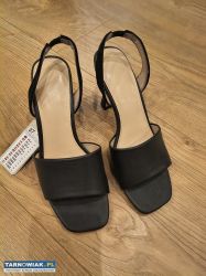 Sandały czarne - nowe z metką rozm. 37 - Obrazek 2