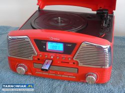 Gramofon z radiem usb sd mp3 aux i głośniki. Dosta - Obrazek 3