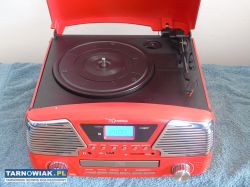 Gramofon z radiem usb sd mp3 aux i głośniki. Dosta - Obrazek 2