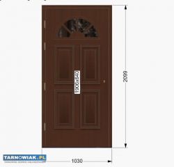 Drzwi zewnętrzne drewniane CAL - Obrazek 3