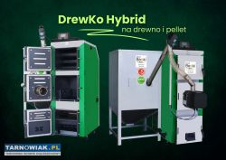 DrewKo Hybrid 12 kW na drzewo lub pellet - Obrazek 1