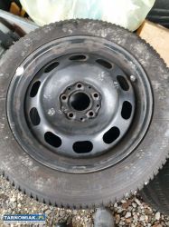 Felgi stalowe Bmw 218 5x120 z oponami zimowymi 195 - Obrazek 1