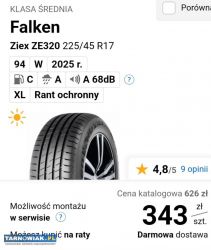 2x225/45/17 falken lato 2023 - Obrazek 1