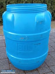 Beczka plastikowa 80l niebieska - Obrazek 2