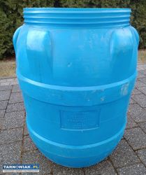 Beczka plastikowa 80l niebieska - Obrazek 1