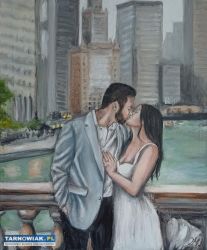 Portret olejny na płótnie na zamówienie - Obrazek 4