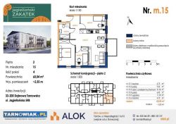 4 pokoje 60.04m² Dąbrowa Tarnowska + balkon - Obrazek 4