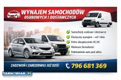 Wynajem, wypożyczalnia samochodów osobowych - Obrazek 1