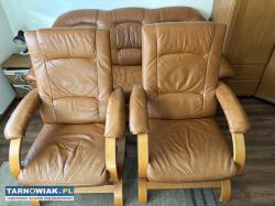 kanapa i 2 fotele ( komplet) skóra naturalna - Obrazek 3